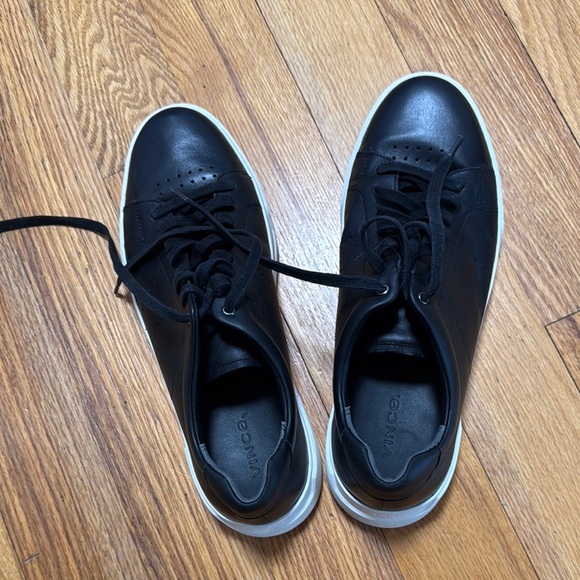 Vince. Black Leather Men's Sneakers - Picture 5 of 5